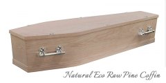 Natural Eco Raw Pine Coffin