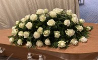 Funeral Flowers white roses 